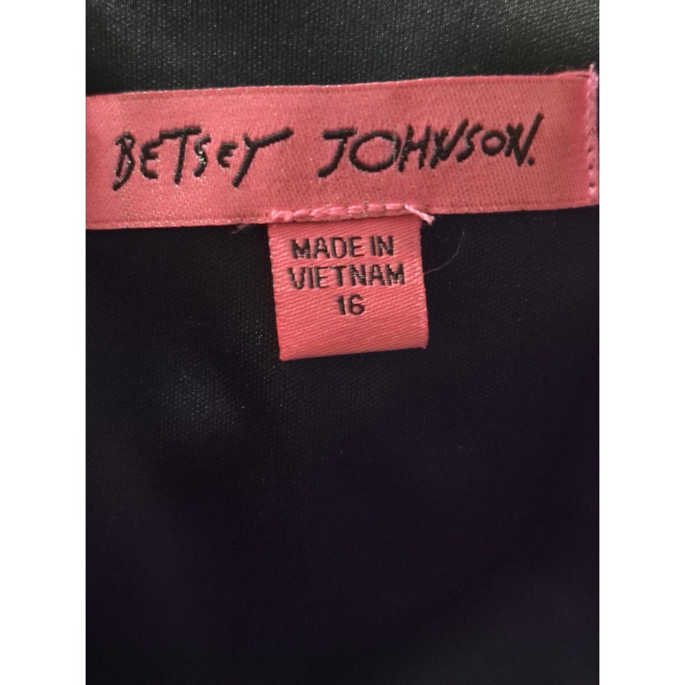 Betsey Johnson Size 16 Fruit Print Maxi Dress Lined Modest Feminine V Neck Boho - Picture 8 of 8